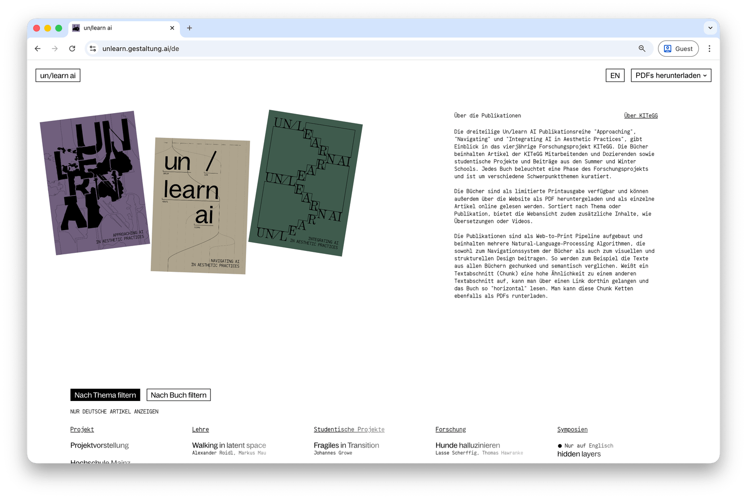 Un/learn AI Website thumbnail